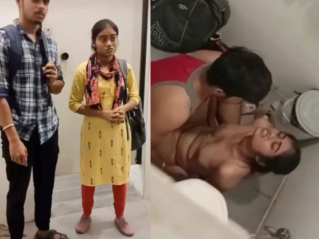 Young Couple Fucking in Bathroom